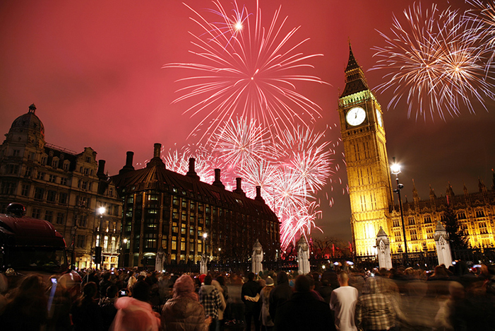 London Fireworks for NYE
