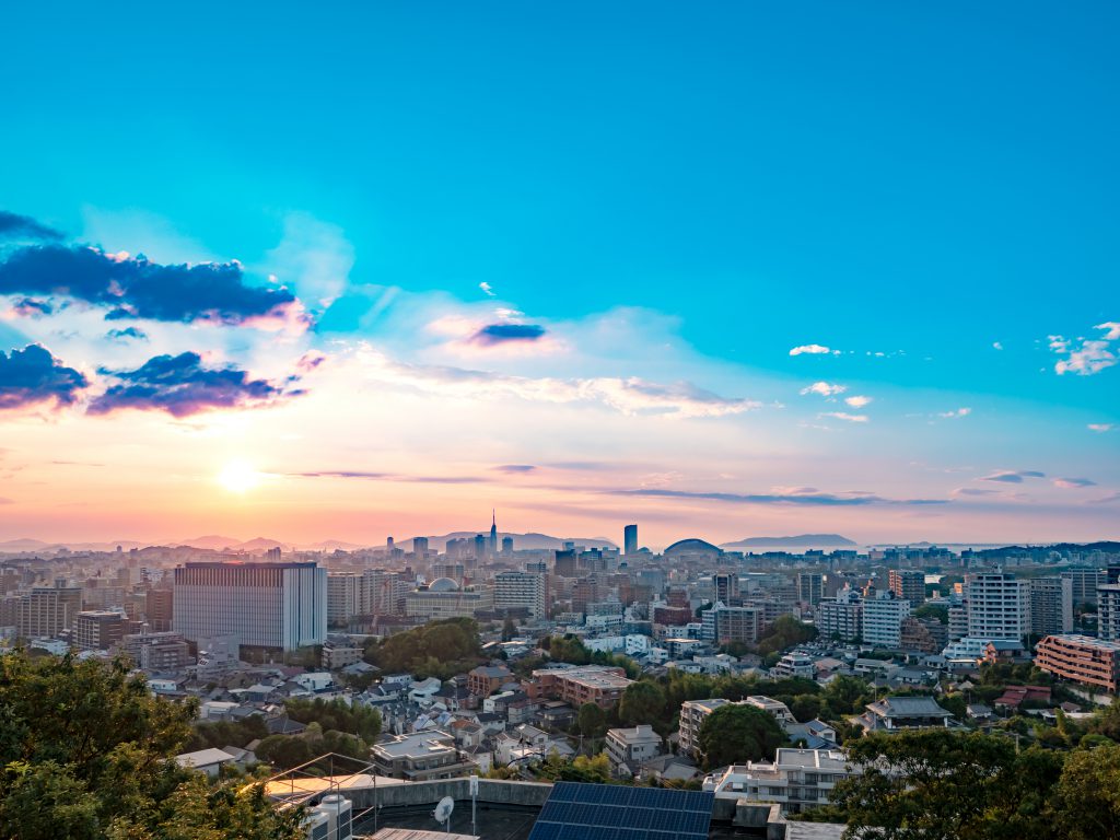 Fukuoka City Skyline