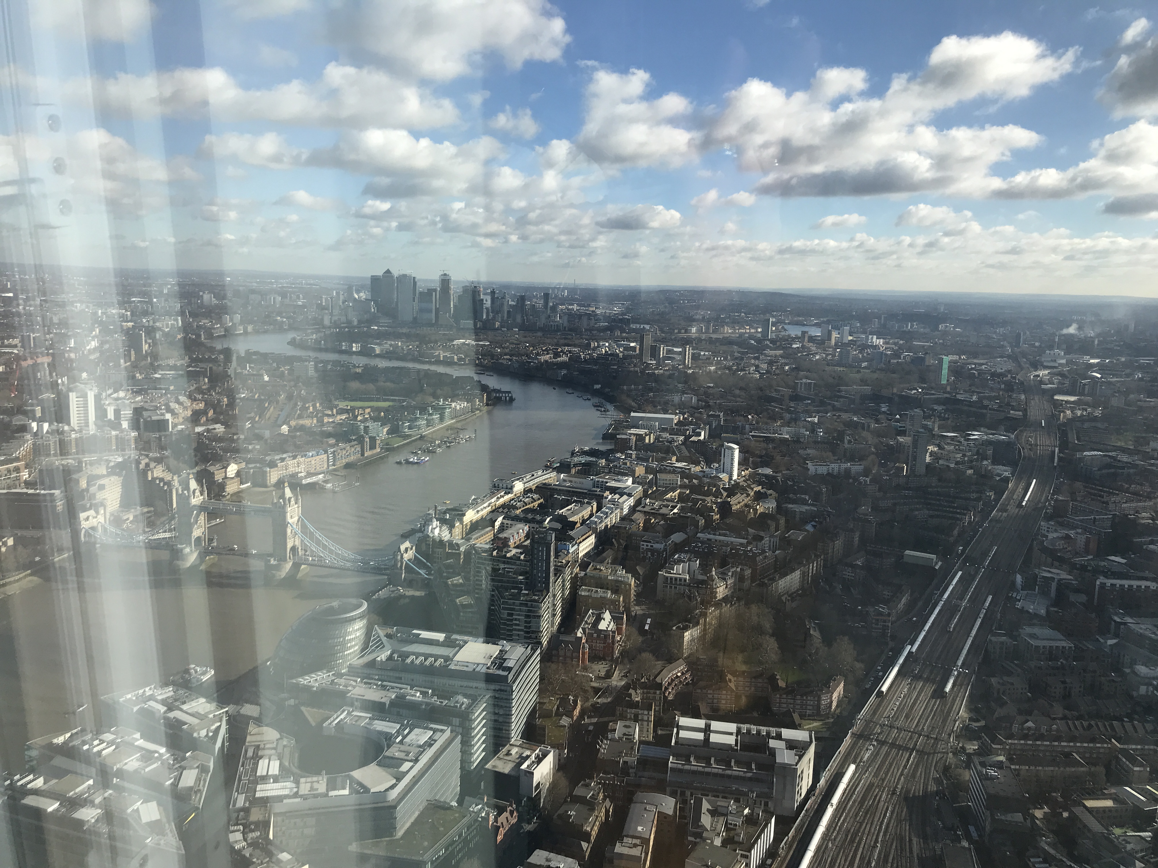 View from the Shard Building London
