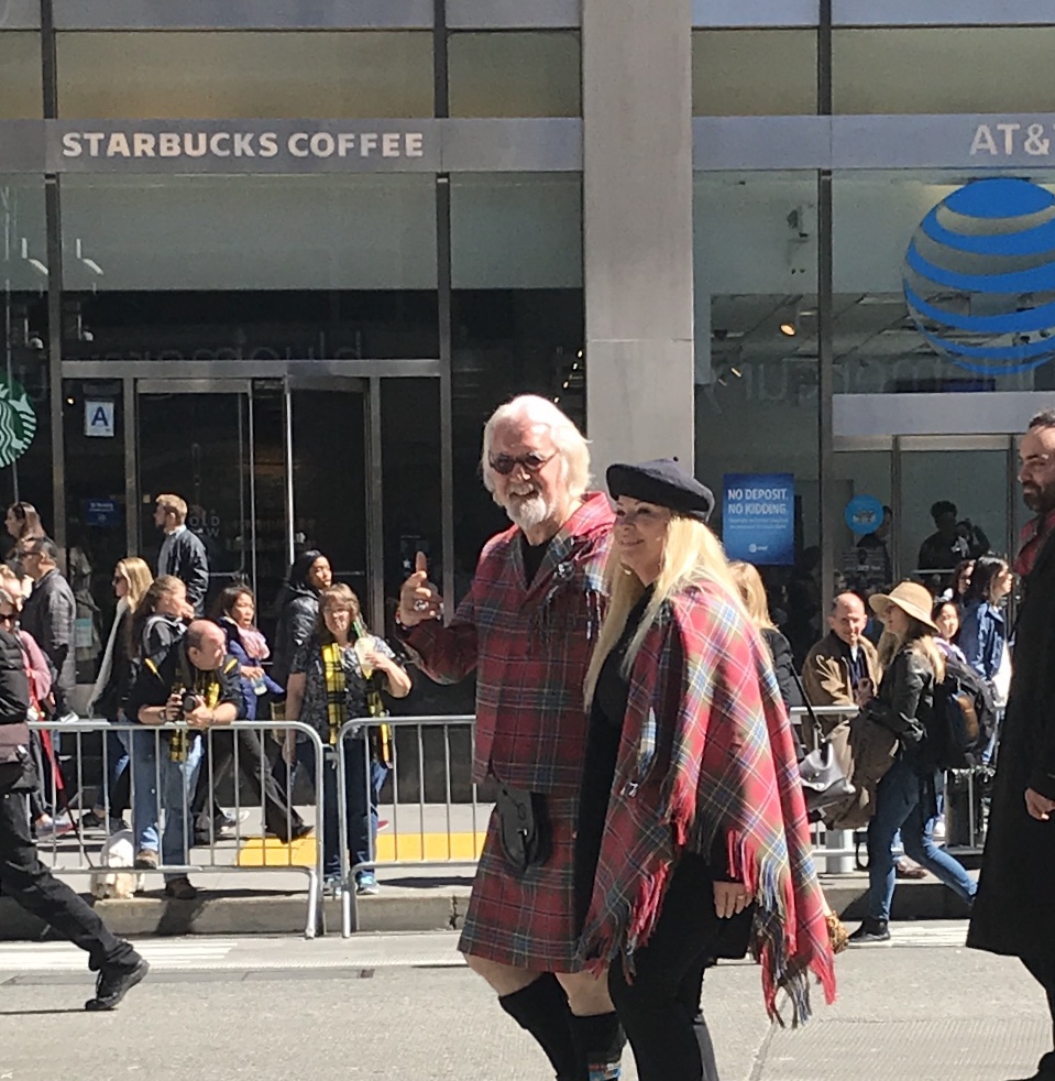 Billy Connolly at Tartan Parade in New York City 