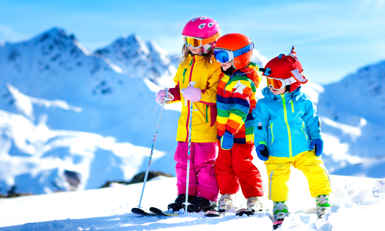 Image of children skiing.