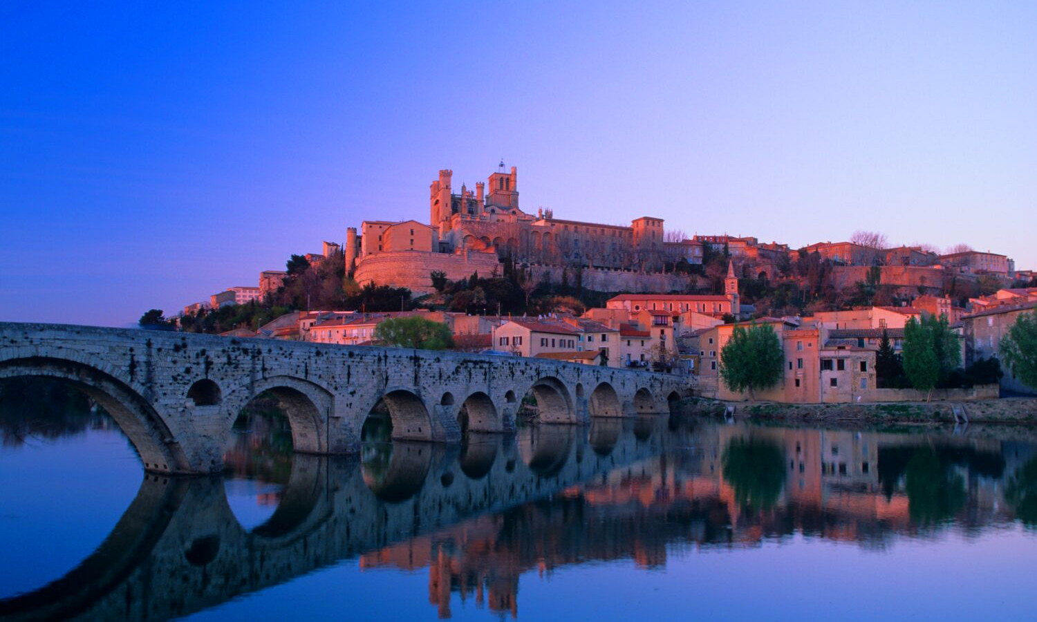 Dusk in Beziers