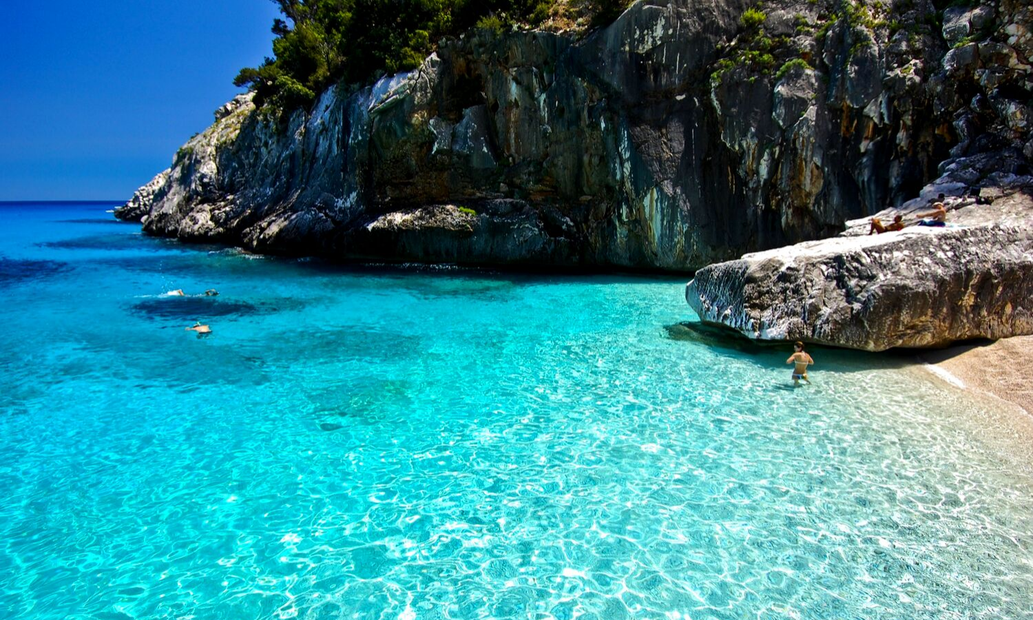 Turquoise sea in Sardinia