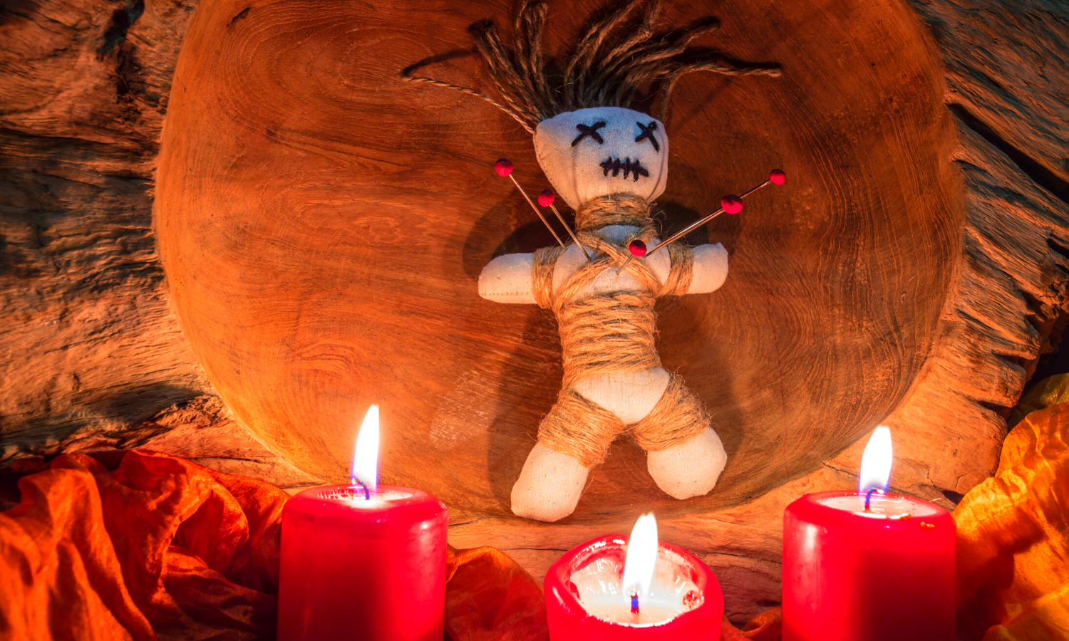 Voodoo Doll with candles